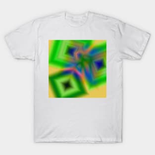 green blue orange abstract texture T-Shirt